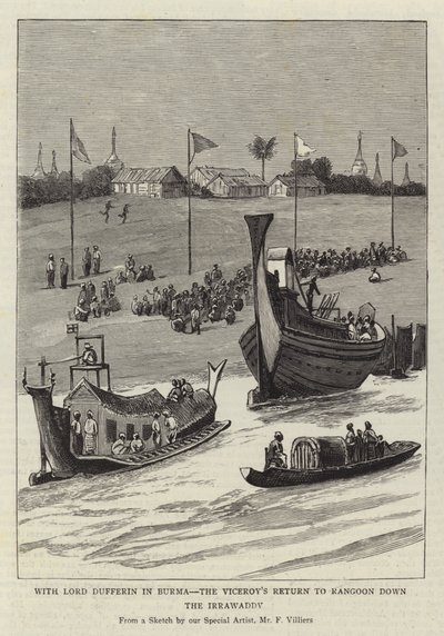 With Lord Dufferin in Burma, the Viceroy